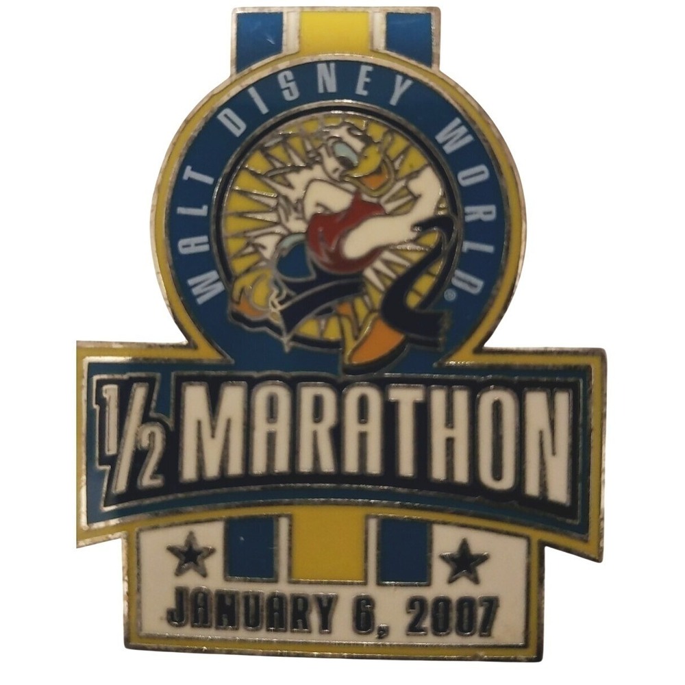 Disney Pin Donald Duck Marathon 2007 LE WDW Walt Disney World ½ 51823